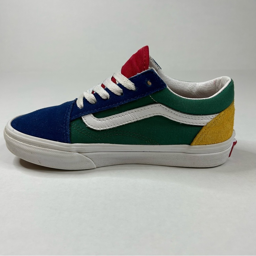 Vans Yacht Club Old Skool Shoe Blue/Green/Yellow Size US Kids 2.5 - Picture 2 of 7
